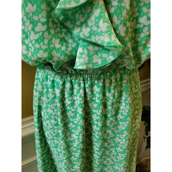 Lane Bryant Lined Ruffle Trim Elastic Waist Dress - Picture 3 of 10